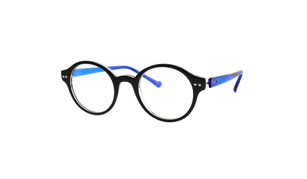 iGreen V4.60-C2 Kids Eyeglasses Top Black/Royal Blue