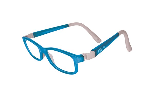Nano NAO50334 Game-Over Kids Eyeglasses Light Blue/Grey Eye Size 48-17