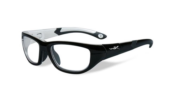 Wiley X Youth Force WX Victory YFVIC03 Kids Sports Glasses Gloss Black/Aluminum Pearl