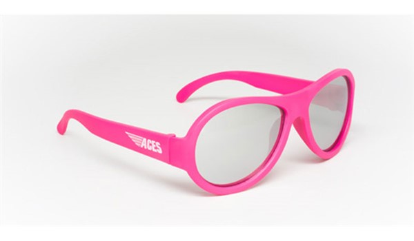 Babiators ACE-005 Sunglasses Popstar Pink Mirrored Lenses