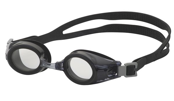 Leader xRx Eyeglasses Custom Rx-able Kids Swim Goggle Junior w/Rx Black