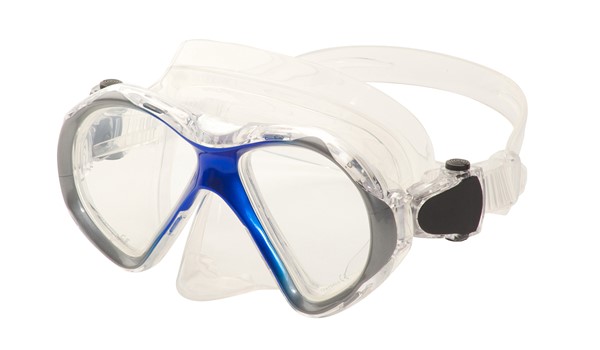 Leader Eyeglasses Ready to Wear Spherical Rx Dive Mask Junior Blue