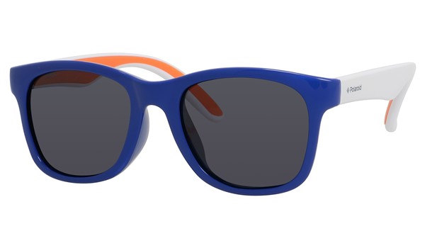 Polaroid Kids PLD 8001/S Sunglasses Polarized Blue/Orange-0T20-Y2