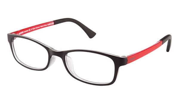 Crocs JR036 Kids Eyeglasses Black/Red 20RD