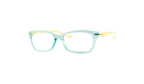 iGreen V2.4-C16 Kids Eyeglasses Shiny Aqua Marine/Shiny Lemon