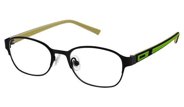 Crocs JR063 Kids Eyeglasses 20KI Black/Lime Green