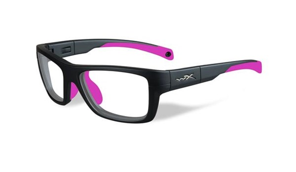 Wiley X Youth Force WX Crush YFCRS03 Kids Sports Glasses Matte Grey/Deep Pink