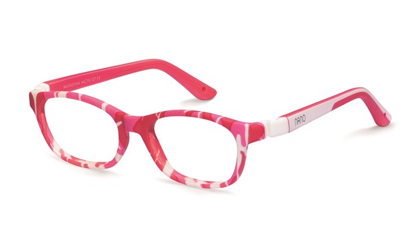 Nano NAO620542 Camper Kids Eyeglasses Camouflage Pink/White Eye Size 42-15 (2-4 Years)   