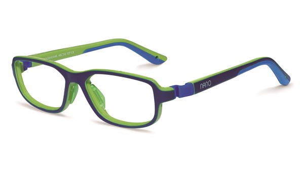 Nano NAO640446 Zoner Kids Eyeglasses Mat Blue/Green Eye Size 46-16  