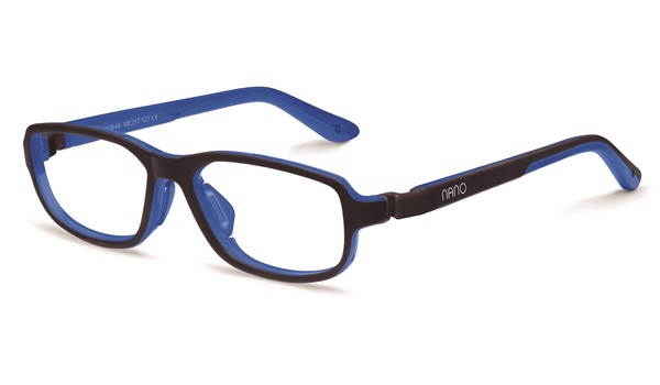 Nano NAO640546 Zoner Kids Eyeglasses Mat Black/Blue Eye Size 46-16   