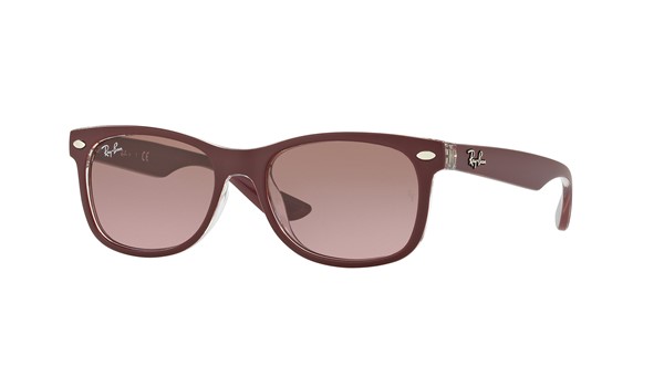 Ray-Ban RJ9052S New Wayfarer Junior Sunglasses Bordeaux/Violet Brown Gradient