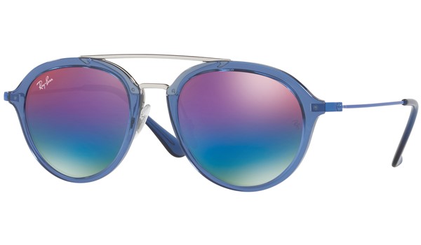 Ray-Ban RJ9065S Kids Junior Sunglasses Blue/Blue Violet Gradient Mirror