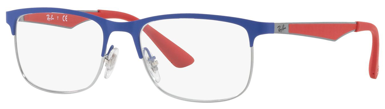 blue and red ray bans