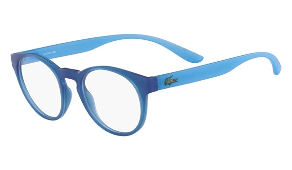 Lacoste L3910-424 Kids Eyeglasses Blue with Azure Phospho Temple