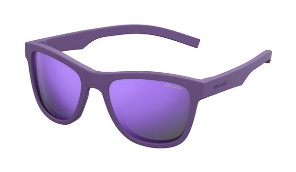 Polaroid Kids PLD-8018/S Sunglasses Polarized Rubber Violet/Purple 02Q1-MF