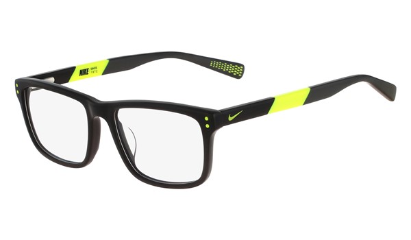 Nike 5536-010 Kids Eyeglasses Black/Volt