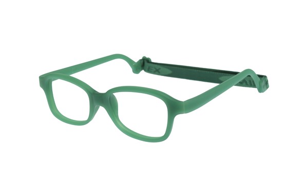 Miraflex Mike 1-VC  Children's Eyeglasses Clear Green 42/17