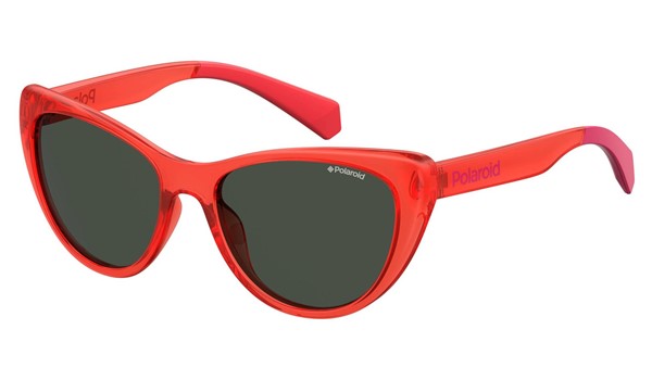 Polaroid Childrens Sunglasses PLD 8032/S Polarized 0C9A Red 