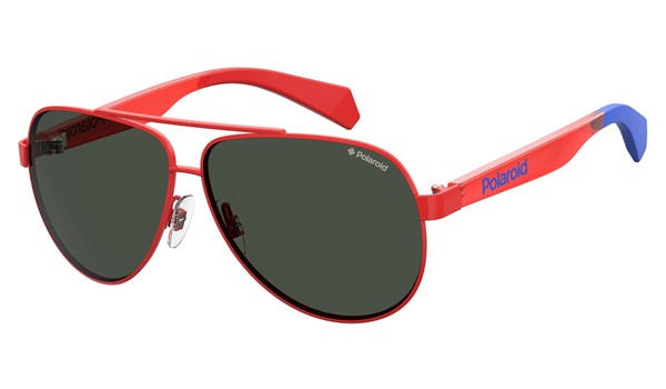 Polaroid Childrens Sunglasses PLD 8034/S Polarized 0C9A Red