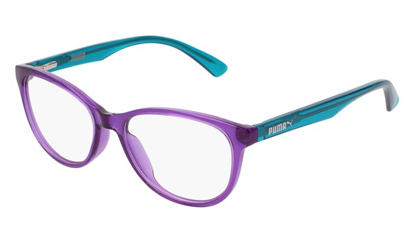 Puma Junior Kids Eyeglasses PJ0018O-003 Violet/Light Blue