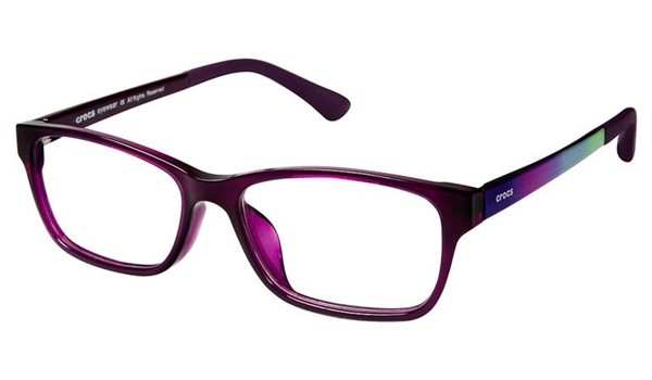 Crocs JR6021 Kids Eyeglasses 35PE Purple/Purple