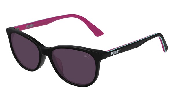 Puma Junior Kids Sunglasses PJ0022S-012 Black/Violet Lenses