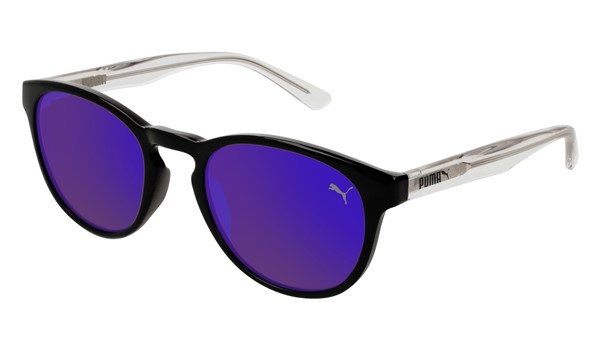 Puma Junior Kids Sunglasses PJ0024S-005 Black/Violet Lenses