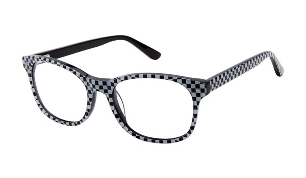 ZUMA ROCK ZR006 Boys Glasses BLK-Black/White Checkered Print