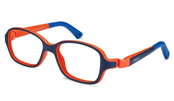 Nano Replay Kids Eyeglasses Matte Navy/Orange