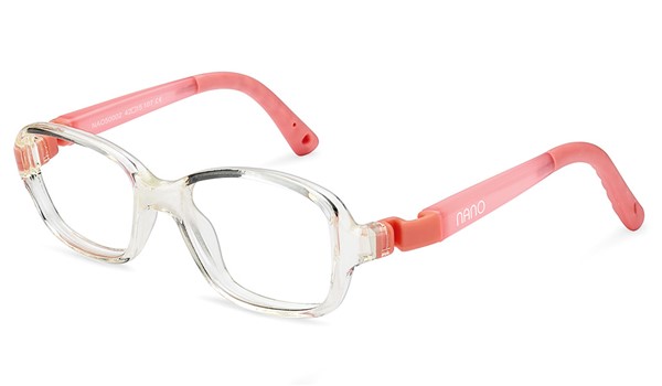 Nano Glow Replay Kids Eyeglasses Crystal Clear/Glowing Pink 