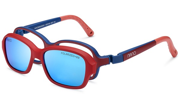 Nano NAO50120HSC Replay Kids Eyeglasses Matte Dark Red/Navy Eye Size 44-16 (4-6 Years)