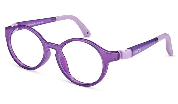 Nano Breakout Kids Eyeglasses Crystal Purple/Violet 