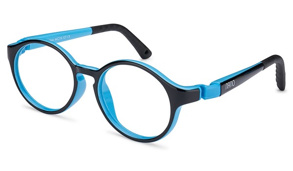 Nano Breakout Kids Eyeglasses Black/Light Blue 
