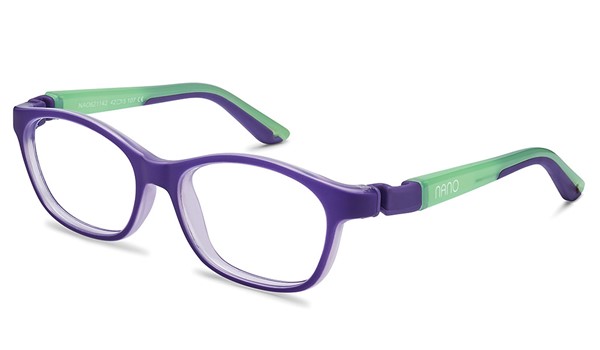 Nano Camper Glow 3.0 Kids Eyeglasses Matt Purple/Glowing Green 