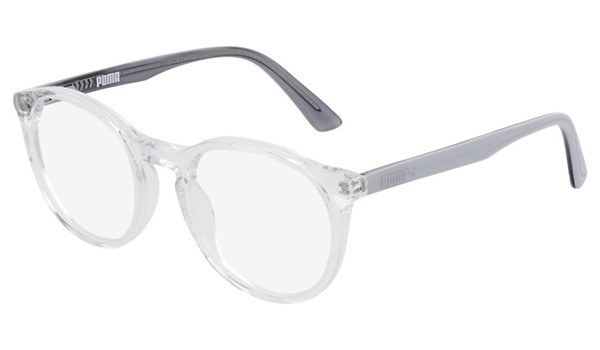 Puma Junior Kids Eyeglasses PJ0019O-007 Crystal/Grey