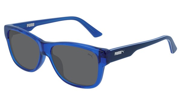 Puma Junior Kids Sunglasses PJ0004S-011 Blue/Smoke Lens