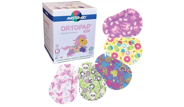 Ortopad® Bamboo Girls Regular Eye Patches for Kids 50/Box  