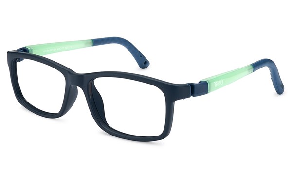 Nano Fangame Glow 3.0 Kids Eyeglasses Matte Navy/Glowing Green 