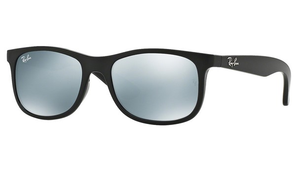 Ray-Ban Junior RJ9062S Kids Sunglasses Matte Black on Black/Flash Grey Lenses 701330