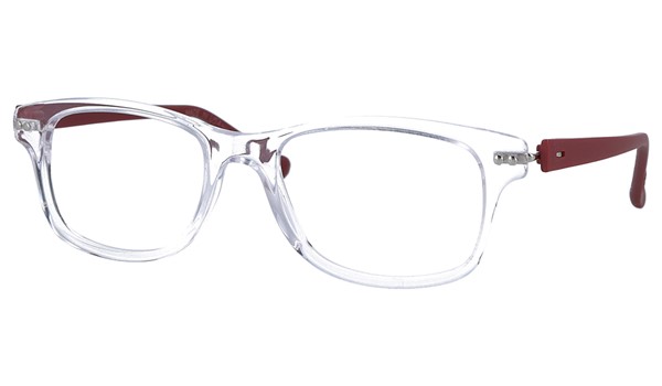 iGreen V4.46-C010 Kids Eyeglasses Shiny Crystal/Matte Pastel Red