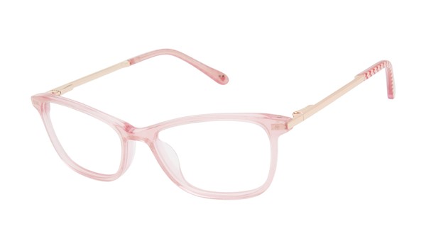 Lulu Guinness Girls Eyeglasses LK033 Pink Glitter 