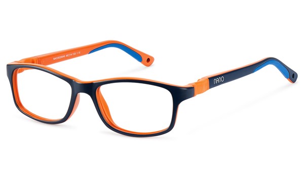Nano Crew 3.0 Kids Eyeglasses Matte Navy/Orange 