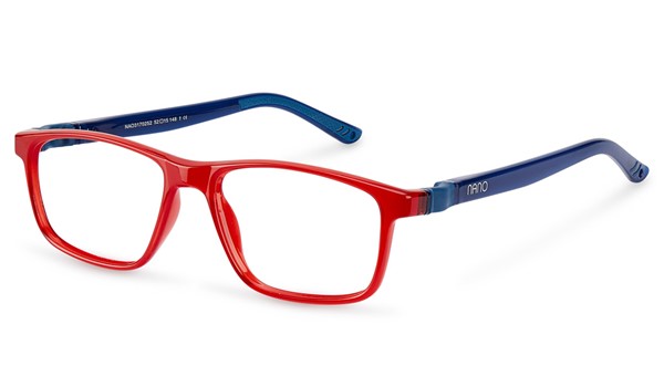 Nano Fanboy 3.0 Kids Eyeglasses Crystal Dark Red/Navy