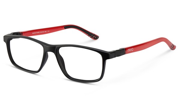 Nano Fanboy 3.0 Kids Eyeglasses Matte Black/Dark Red