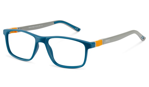 Nano Fanboy 3.0 Kids Eyeglasses Matte Blue/Grey/Orange