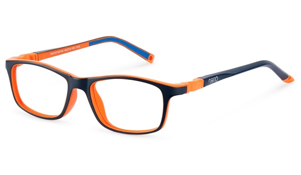 Nano Crew Sleek 3.0 Kids Eyeglasses Matte Navy/Orange 