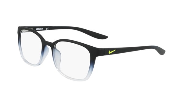 Nike 5027-010 Kids Eyeglasses Matte Black/Clear Fade