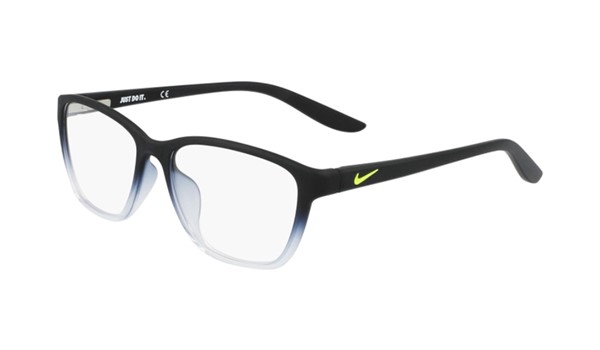 Nike 5028-010 Kids Eyeglasses Matte Black/Clear Fade