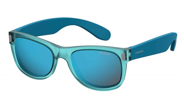 Polaroid Kids P0115/S Sunglasses Polarized Crystal Azure 0RHB-5X