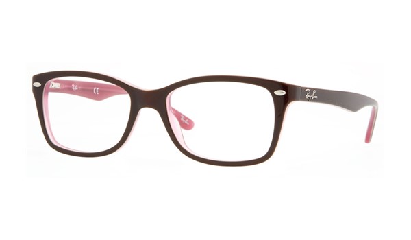 Ray-Ban Eyeglasses RX5228-2126 Brown On Opal Pink